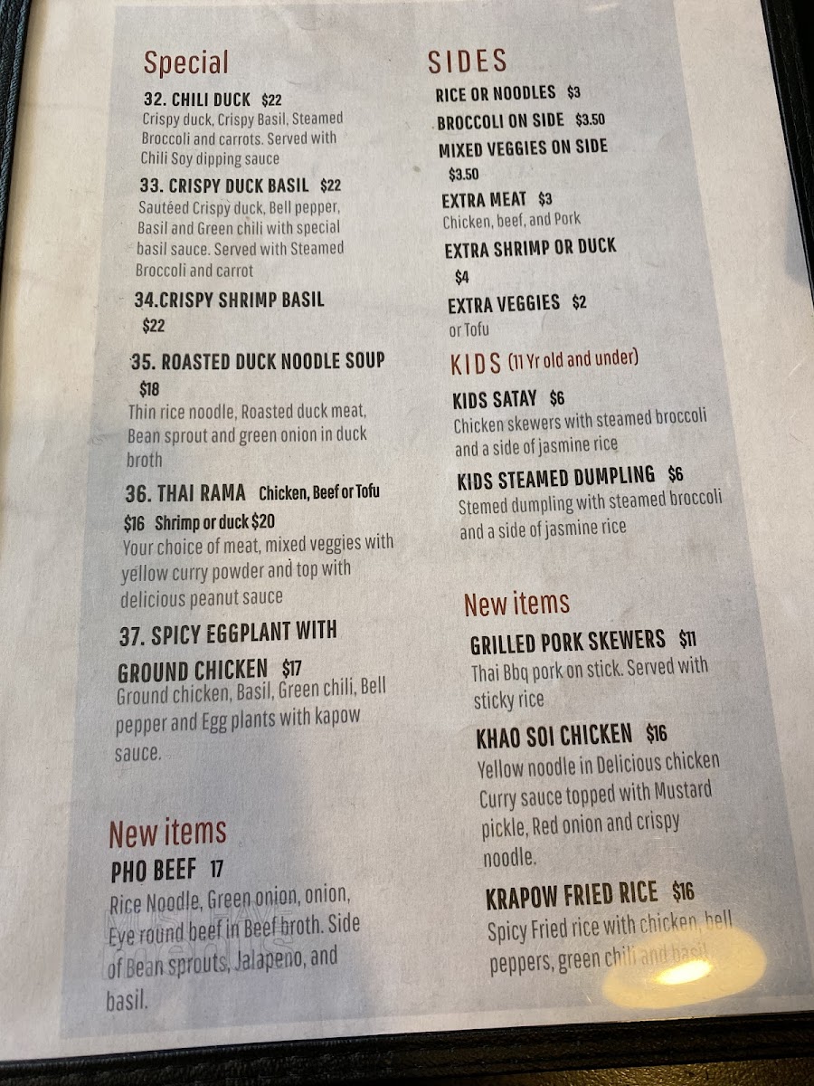 Sweet Basil Thai Cuisine Menu-1