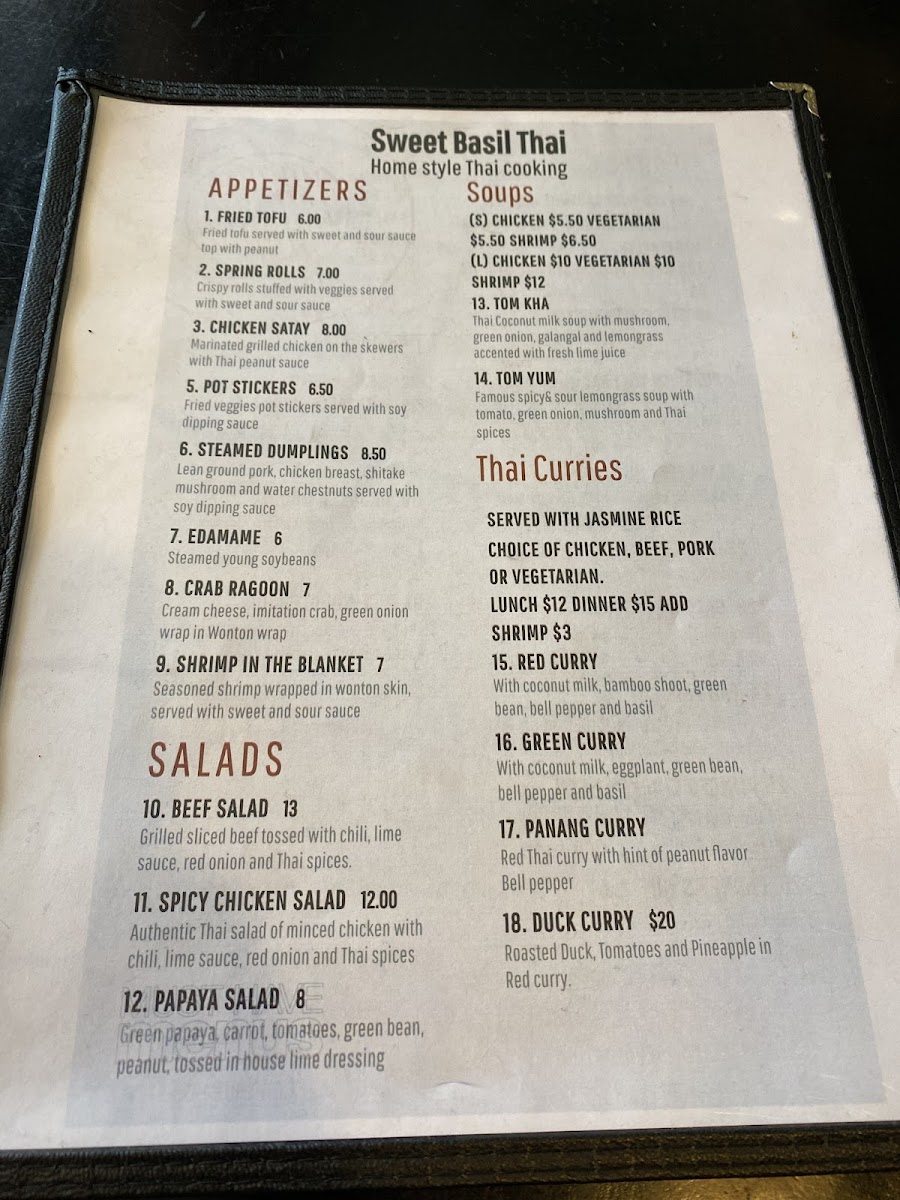 Sweet Basil Thai Cuisine Menu-2